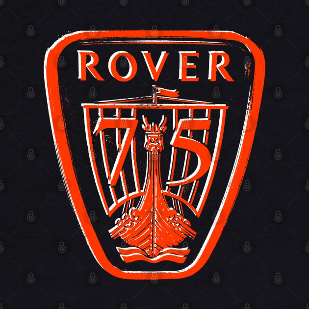Rover 75 classic car logo red/white by soitwouldseem